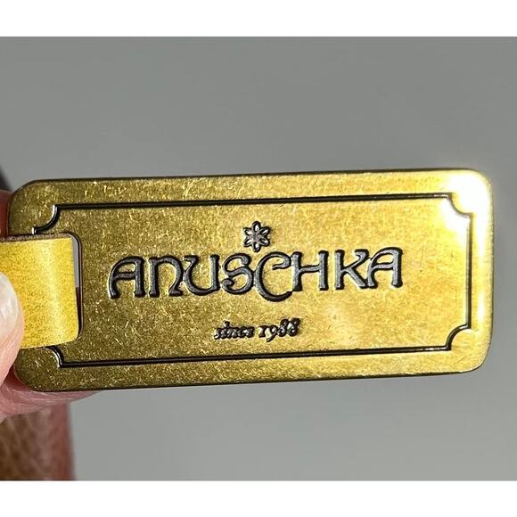 Anuschka Hand Painted Leather Butterflies & Hibiscus U Top Hobo Purse Handbag - Picture 8 of 10